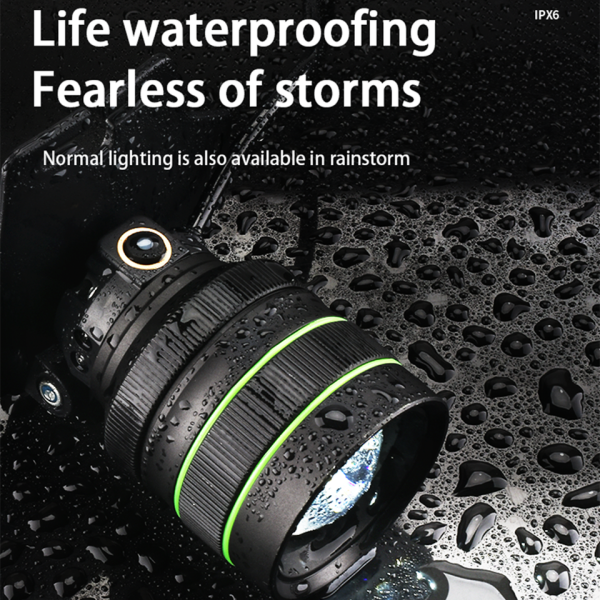 Ліхтар 3x18650 Power Bank Type-C потужний датчик zoom Box TD-XI-TG