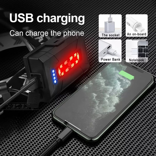 Ліхтар 3x18650 Power Bank Type-C zoom Box BL-T35-P160