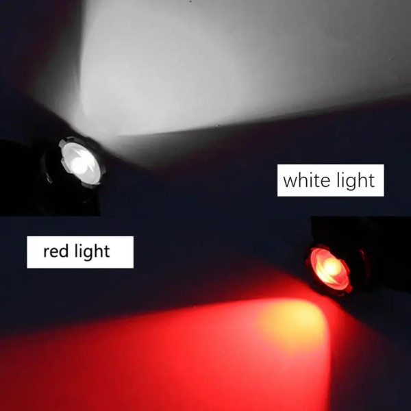 Ліхтар Li-Ion акум ЗУ Type-C white+red Box BL-F006-COB