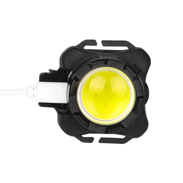 Ліхтар Li-Ion акум ЗУ Type-C white+red Box BL-F006-COB