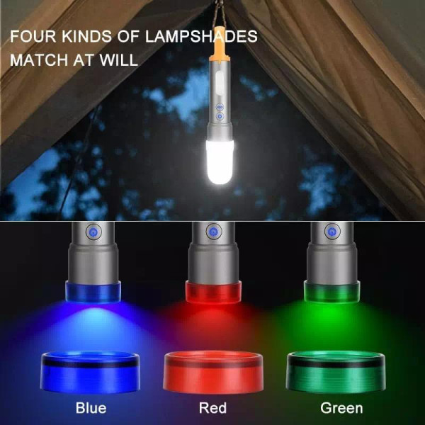 Ліхтар Li-Ion акум Type-C 3 фільтра zoom Box CB-X723-TG+3LED