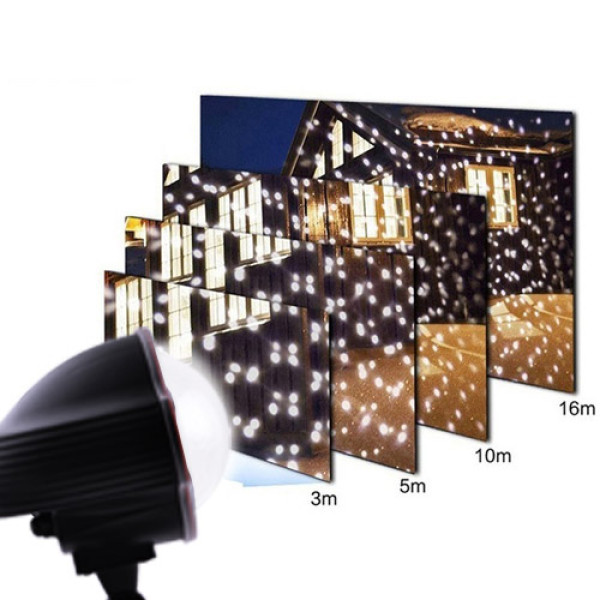 Світлодіодний проектор лазерний сніг Waterproof будинок+вулиця Star Shower 809-white