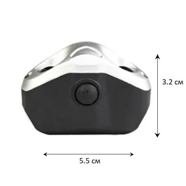 Велоліхтар Li-Ion акумулятор ЗУ microUSB QX-Q02-2COB
