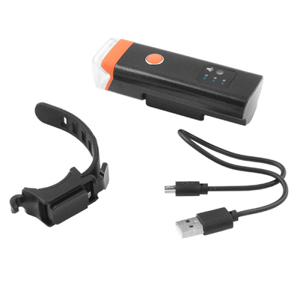 Велоліхтар алюмінієвий датчик освітленості водонепроникний акумулятор ЗУ microUSB HJ-047-XPG-ULTRA-LIGHT