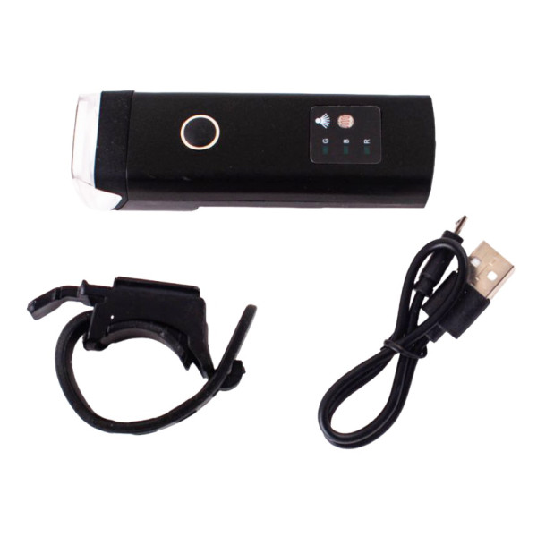 Велоліхтар алюмінієвий датчик освітленості водонепроникний акумулятор ЗУ microUSB HJ-047-XPG-ULTRA-LIGHT