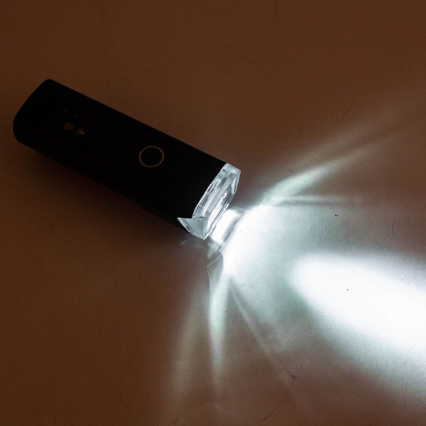 Велоліхтар алюмінієвий датчик освітленості водонепроникний акумулятор ЗУ microUSB HJ-047-XPG-ULTRA-LIGHT