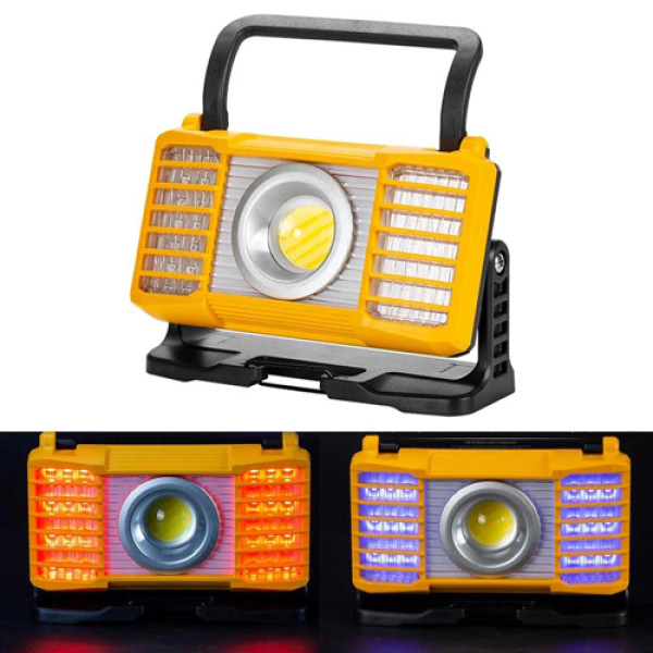 Ліхтар Li-Ion акумулятор Power Bank Type-C white+red+blue Box W880-2-COB