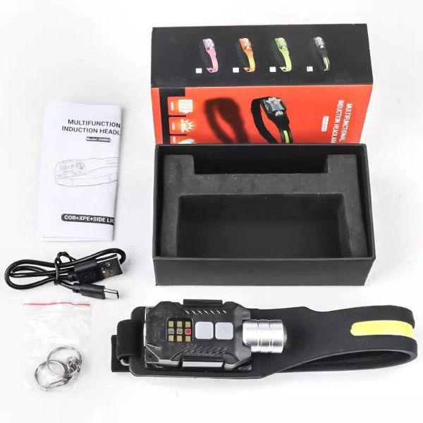 Ліхтар Li-Ion акум ЗУ Type-C магніт Box T-018-LM+COB