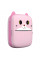 Дитячий термопринтер Bluetooth Type-C Pink A8 Cat Printer
