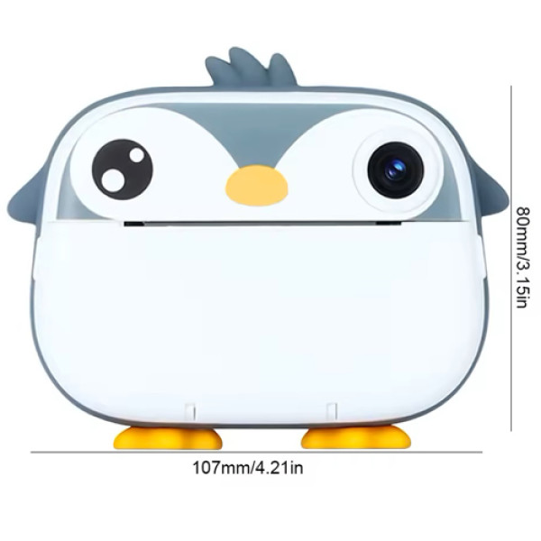 Дитячий фотоапарат із термодруком Grey Penguin M05