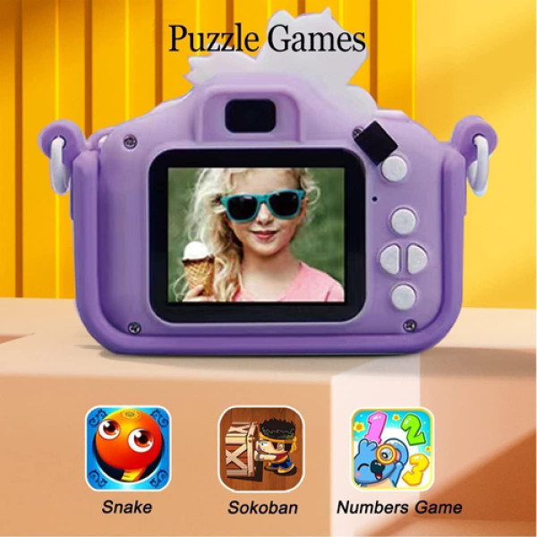 Дитячий фотоапарат Purple Unicorn X2A