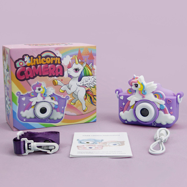 Дитячий фотоапарат Purple Unicorn X2A