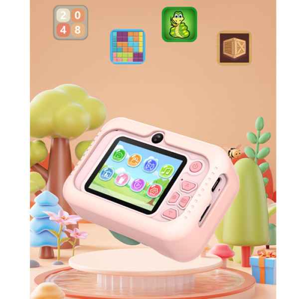 Фотоапарат дитячий Q6, DINOSAUR, pink