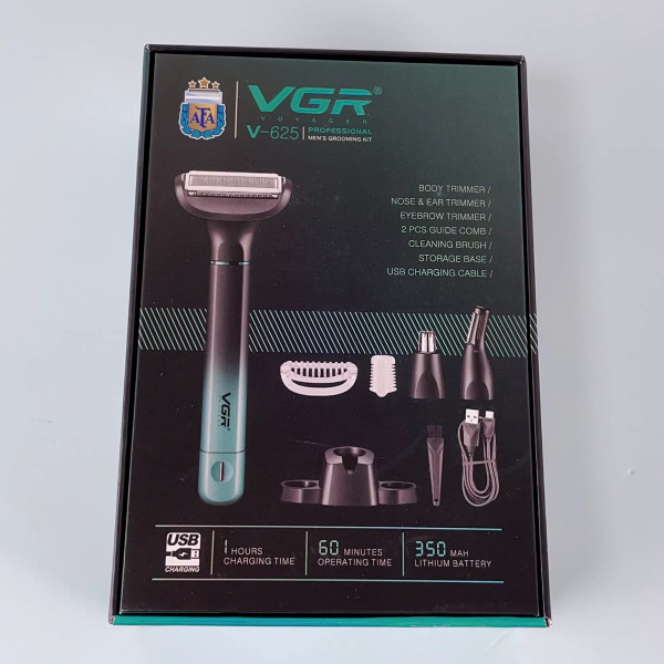 Набір для стрижки 3 в 1 для носа обличчя та тіла IPX5 VGR V-625
