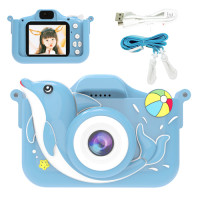 Фотоаппарат детский ET015, BLUE WHALE