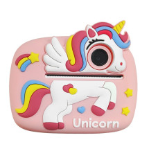 Дитячий фотоапарат миттєвого друку Pink Unicorn D1-A