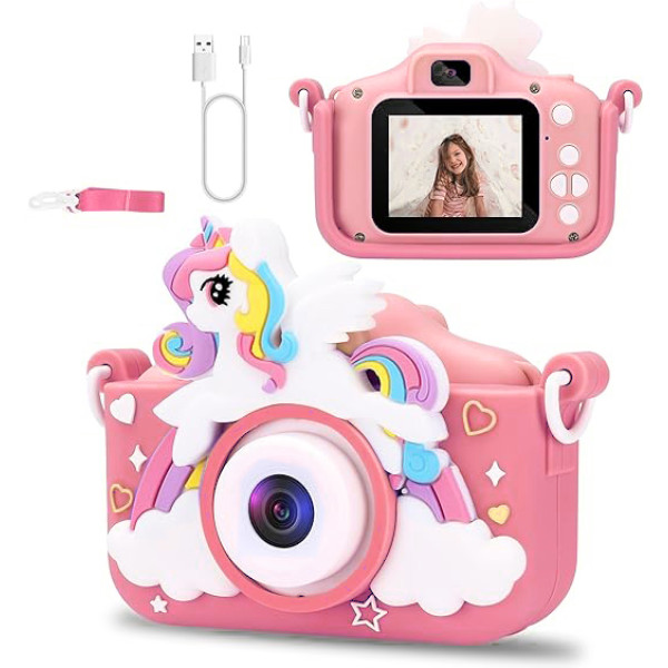 Дитячий фотоапарат Pink Unicorn X2A
