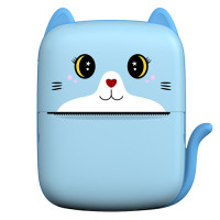 Детский термопринтер Bluetooth Type-C Blue A8 Cat Printer
