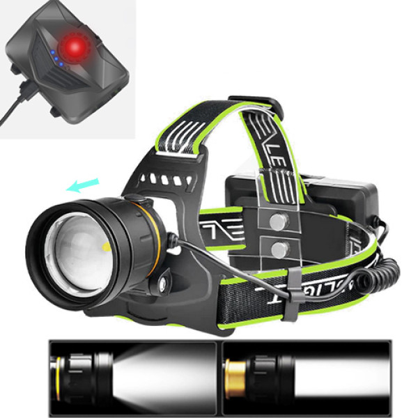 Ліхтар 3x18650 Type-C потужний zoom Box BL-A12-3-P90