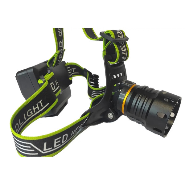 Фонарь налобный BL-A14-3-P90, power bank, 3x18650, zoom, ЗУ Type-C, Box