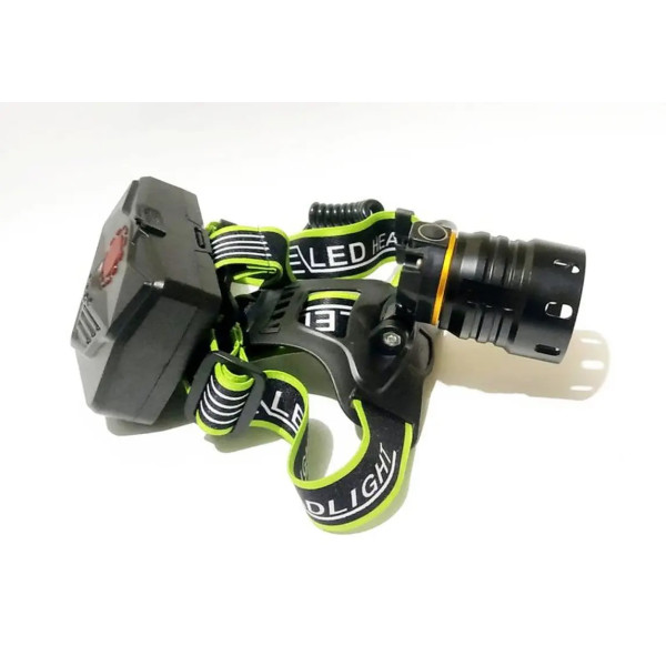 Фонарь налобный BL-A14-3-P90, power bank, 3x18650, zoom, ЗУ Type-C, Box