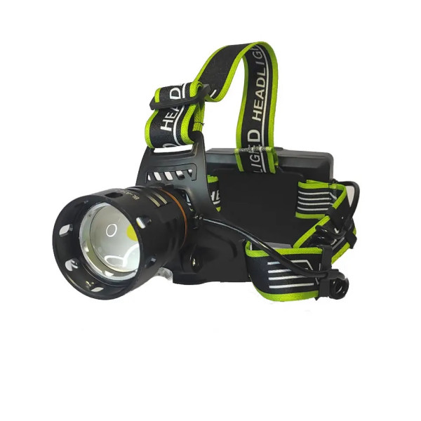 Фонарь налобный BL-A14-3-P90, power bank, 3x18650, zoom, ЗУ Type-C, Box