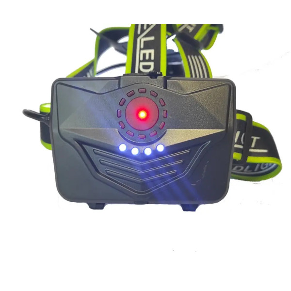 Фонарь налобный BL-A14-3-P90, power bank, 3x18650, zoom, ЗУ Type-C, Box