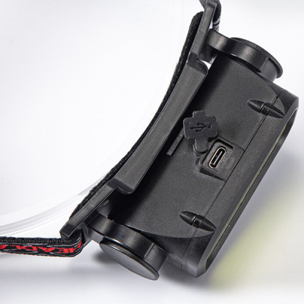 Ліхтар налобний BL-008+COB (white+red), Li-Ion акум., ЗУ Type-C, Box