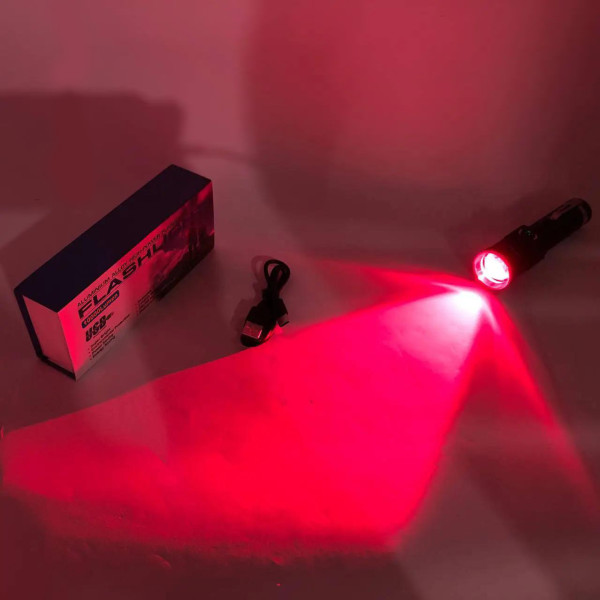 Ліхтар 1x18650 Type-C індикація заряду zoom Box PLD-1812-T6