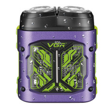 Електробритва роторна 8000 RPM IPX6 Purple VGR V-344