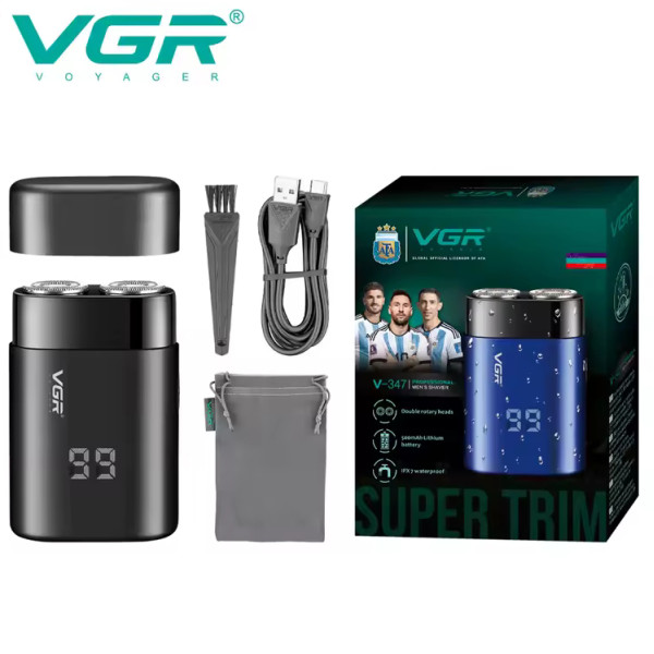 Електробритва роторна IPX7 Black VGR V-347