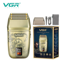 Электробритва VGR V-349 шейвер, тройное лезвие, IPX6, LED Display