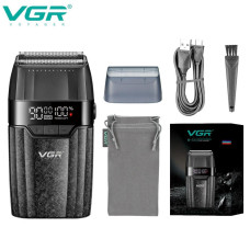 Електробритва шейвер подвійне лезо 9000 RPM LED дисплей VGR V-640S