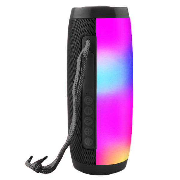 Bluetooth колонка радіо speakerphone з підсвічуванням чорна TG157