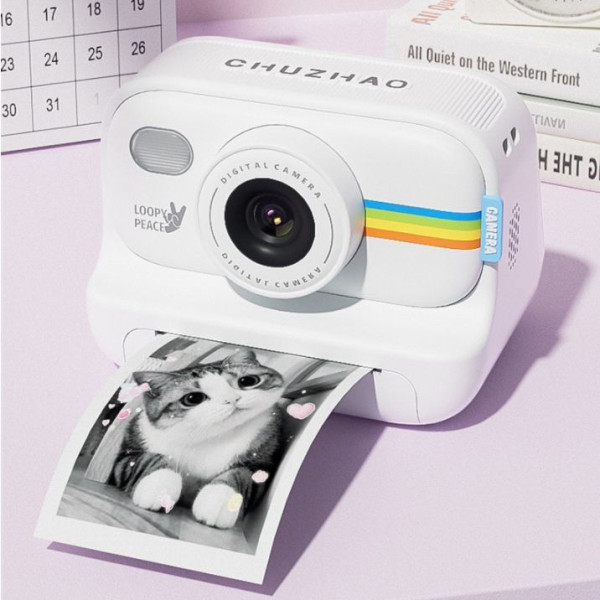 Дитячий фотоапарат миттєвого друку White S9