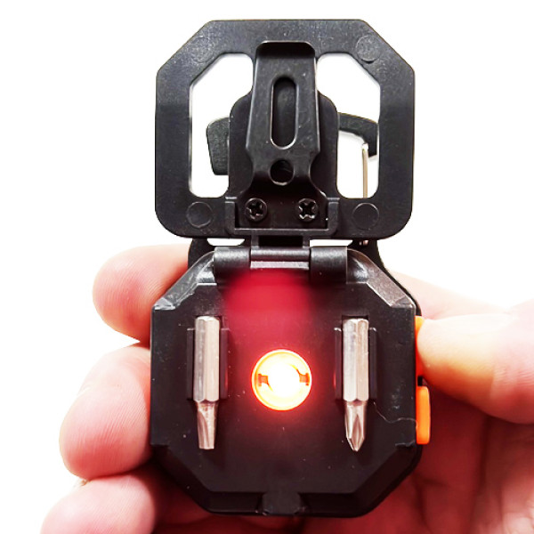 Ліхтар Li-Ion акум мультитул запальничка магніт карабін викрутка MULTIFUNCTIONAL LL-201