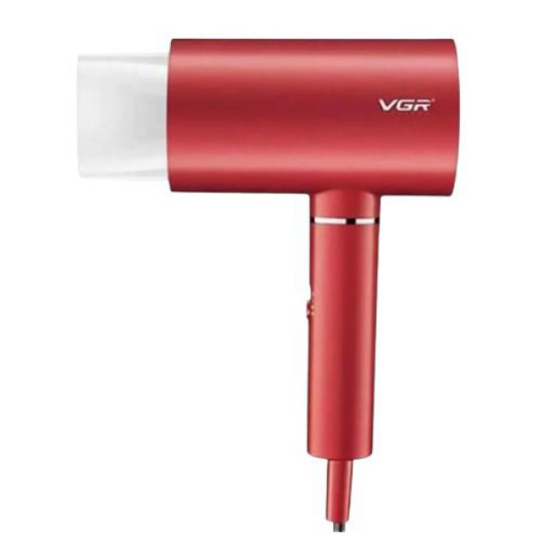 Фен професійний червоний насадка-концентратор 2 рівні обдування 2 рівні температури VGR V-431