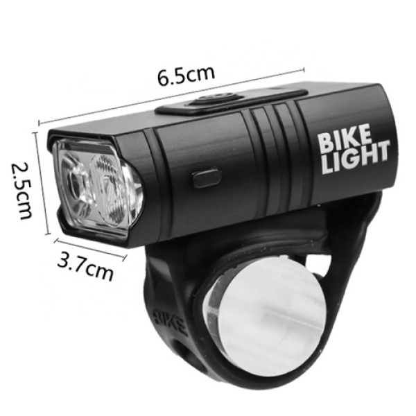 Велоліхтар алюмінієвий індикація заряду водонепроникний акумулятор ЗУ Type-C BK-02Pro-2XPE-ULTRA-LIGHT