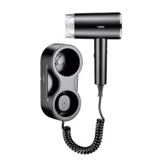 Фен настінний чорний 2 рівні обдування 3 рівні температури VGR V-407