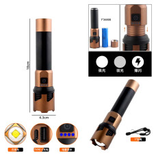 Ліхтар 1x26800 Power Bank Type-C потужний zoom Box A69-GT