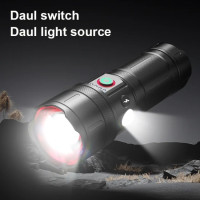 Фонарь 3х18650 Power Bank Type-C индикация заряда zoom Box CB-B53-TG