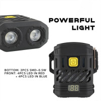 Ліхтар Li-Ion акум Type-C запальничка індикація заряду 2LED MULTIFUNCTIONAL D53-2LED