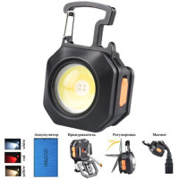 Фонарь Li-Ion аккум мультитул зажигалка магнит карабин отвертка MULTIFUNCTIONAL LL-201