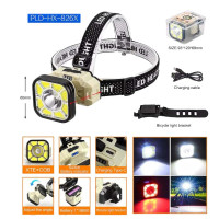 Ліхтар 1x18650 ЗУ Type-C велокріплення Box 826X-XPE+8COB