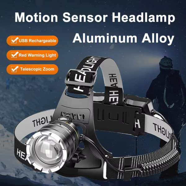 Ліхтар 2x18650 Type-C датчик руху IPX65 zoom Box A16-GT