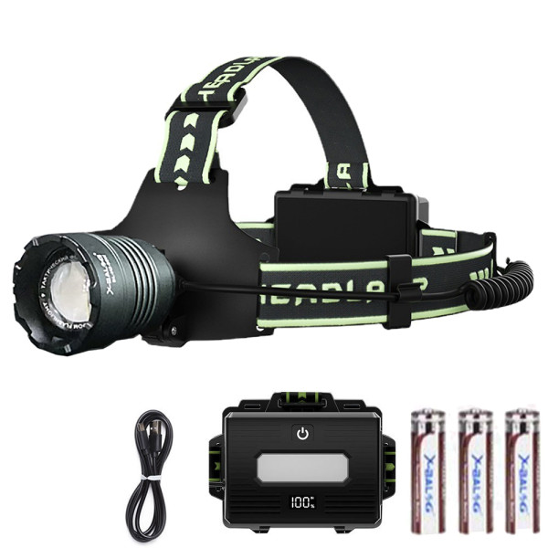 Ліхтар 3x18650 Power Bank Type-C zoom Box BL-H2-TG