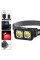 Ліхтар налобний K372-2COB(white+red), Motion Sensor, Li-Ion акумулятор, індикація заряду, ЗУ Type-C, Box