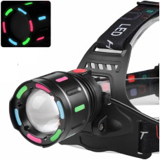 Ліхтар налобний NIGHT VISION FLUORESCENCE SY-8087 1 РЕЖИМ PM10-TG, 2x18650, signal light, ЗУ Type-C, zoom, Box