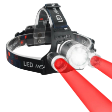 Ліхтар 2x18650 Type-C signal light red Box Police 3000-T6+2XPE
