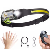 Фонарь Li-Ion аккум ЗУ Type-C магнит Box T-018-LM+COB